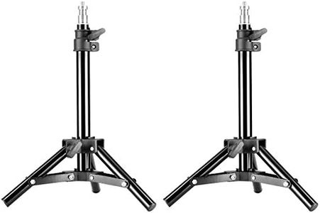 Neewer Mini Set of Two Aluminum Photography Back Light Stands with 32"/80cm Max Height for Relfectors, Softboxes, Lights, Umbrellas, Backgrounds