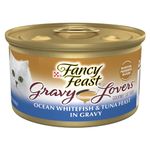 Purina Fancy Feast Ocean Whitefish & Tuna Feast in Sauteed Seafood Flavor Gravy Cat Food - (24-Pack) 3 oz. Pull-top Can