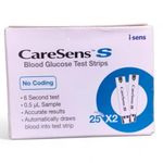 CareSens S Blood Glucose Test Strips | Accurate & Easy to Use | 50 Count | Compatible with CareSens S Fit Meter.