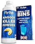 Fly-Bye Maggot Killer Dust 250g – Natural Diatomaceous Earth Formula – Maggot Killer for Wheelie Bins – Kills Eggs, Larvae and Flies – No Spray, No Odour, Fast-Acting Bin Treatment