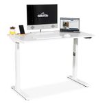 Dellonda Height Adjustable Sit & Stand Desk, Electric Standing, White, 1200 x 600mm - DH56