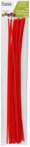 Essentials By Leisure Arts Chenille Stems Red 12" 3Mm 25Pc - Versatile Pipe Cleaners for Crafts, DIY Projects, and Decorations - Bright, Flexible Craft Pipe Cleaners