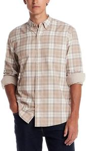 Weatherproof Vintage Mens Casual Soft Brushed Plaid Button-Down Flannel Shirt