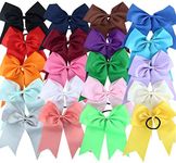 Hipcheer 20pcs 8" Large Cheer Bows 