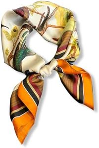 PoeticEHome 100% Pure Mulberry Silk Neck Scarf 26"x26" Square Women Neckerchief Headscarf Gift Packed