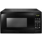 Danby DBMW0720BBB 700 Watts 0.7 Cu.Ft. Countertop Microwave with Push Button Door| 10 Power Levels, 6 Cooking Programs| Auto Defrost and Child Lock