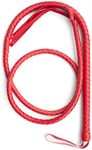 210cm Horse Riding Crop，Handle Flogger Whip Tickler Role Play Prop Hen Party Accessories (Red)