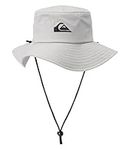 Quiksilver Men's Bushmaster Sun Protection Floppy Visor Bucket Hat, Sleet, Small