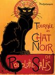 Tournée du Chat Noir by Theophile Alexandre Steinlen - 1896 - The Black Cat - Vintage Poster Print (LAMINATED, 18" x 24")