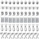 Honbay 60PCS Alloy Baking Charms Pendant Measuring Cup Egg Beater Cupcake Kitchen Mixer Cooking Pendants for Earrings Bracelet Necklace Jewelry Making (6 Styles)