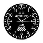 sunwes Altimeter Wall Clock Tracking Plane Altitude Measurement Modern Wall Watch Instrument Home Decor