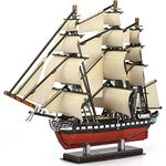 CubicFun 3D Puzzles USS Constitution Vessel Ship Model Building Kits for Adults and Kids, Crafts Gifts for Boys Girls Women Men- 193 Pieces