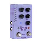 MOOER R7 X2 Stereo Multi Reverb Pedal from Classic Reverb to Modern Ambient, 14 different Reverb types with High Cut, Low Cut, Mix Parameter Knobs and Infinite and Trail-on functions