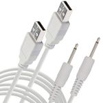 Replacement DC Charging Cable | USB Charger Cord - 2.5mm (White) - Fast Charging