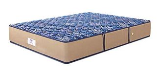 peps Springkoil Bonnell 6-inch King Size Spring Mattress (Dark Blue, 78x72x06) with Two Free Pillow