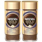 Nescafes Gold Decaf | Rich & Soft | Roasted Arabica Coffee Beans | Pack of 2, 100g Jar (Imported)