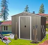 7'x5' Outdoor Metal Storage Shed wi