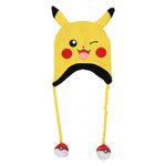 Pokemon Pikachu Big Face Tassel Beanie with Ears