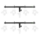 NiuNyuNeu DJ Lighting Bar T-Bar Lighting Extension Cross Bar Mount for Tripod Speaker Stand DJ Lighting Tripod Mount, Set of 2