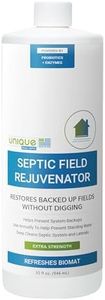 Unique Septic Field Rejuvenator, Drain Field Cleaner, Restores and Maintains Backed Up Septic Systems Without Digging, Emergency Treatment, Sewer Cleaner Clears Blocked Lines (32 fl oz)
