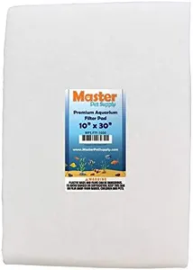 Master Pet Supply Premium Aquarium Filter Pad, Cut to Fit 10" by 30" Micron Filtration Media for Freshwater, Saltwater Aquariums, Fish Tanks, Koi Ponds, Terrariums, Reefs - Clean Crystal Clear Water