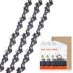 Savior 3-Pack 14 inch Chainsaw Chain Low Kickback 3/8"LP 50 Drive Links .050" Gauge Compatible for Stihl MS180 MS181-36360000050