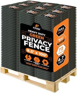 Xpose Safety Privacy Fence Screen 8.5’ x 50’ (72 Pack) – Bulk Full Pallet – Heavy Duty Green Mesh with 90% Visibility Block, UV Protection – for Garden, Yard, Nursery, Kennel, Dog Run, Greenhouse