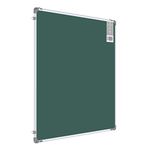 Pragati Systems® Genius Regular Steel (Magnetic) Green Chalk Board for Kids, Home, Study and School (GRMCHB90120) with Lightweight Aluminium Frame, 3x4 Feet (Pack of 1)