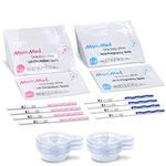 Ovulation Test Kit (HCG15-LH40), 15 Pregnancy Test Strips & 40 Ovulation Test Strips with 55 Urine Cups Reliable & Quick Early Pregnancy Test Ovulation Test Kit (55 pack)