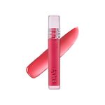 ETUDE Glow Fixing Tint for Plump & Fuller Lips| Non-Sticky, Moisturising, Vegan Gloss| Shade 04-Chilling Red, 3.8g