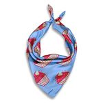 PAW LA LAND Bandanas Cupcakes Adjustable Dogs, Pets and Cats Bandana/Scarf Size - Small (Necks up to 12 Inches)