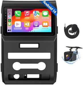 Eonon 9“ Car Stereo 4+64Gfor Ford F150 (2009-2014), Android 14 Wireless CarPlay & Android Auto, Bluetooth 5.4, Touch Screen GPS Navigation, Backup Camera Support,WiFi - FDF1X7A