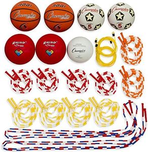 Champion Sports Physical Education Variety Playground Activity Set,White