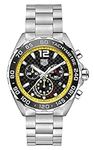 Tag Heuer Formula 1 CAU1115 Mens Quartz Watch Black Dial Chronograph Ss 41mm