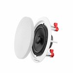 Powerlink 6.5 Inch 30 Watt Bluetooth Flush Mount Ceiling Speaker for Home, Office, Gym, Kitchen, Home Theater, Covered Porches (Pack of 1)(Removable Metal Grill)