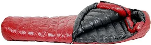 Western Mountaineering Alpinlite Sleeping Bag: 20F Down Cranberry, 6ft 6in/Left Zip