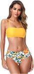 SHEKINI Women's Halter Bandeau Biki