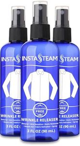 InstaSteam Anti-Static Wrinkle Releaser Spray - Unscented Travel Size Static Sprays for Clothing - Wrinkle Free Fabric Refresher Spray - Wrinkle Spray For Clothes, 3 Fl Oz (Pack of 3)