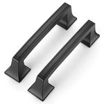 goldenwarm Black Cabinet Handles 3 inch Drawer Pulls,10 Pack - Kitchen Cabinet Hardware Black Drawer Pulls Cupboard Door Handles Black Drawer Handles Solid Kitchen Cabinet Hardware