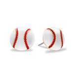 SmileBelle Baseball Earrings for Women, Sterling Silver Baseball Stud Earrings Mom Hypoallergenic Earrings for Girls, Sports Earrings for Teen girls Baseball Gifts Posts Earrings