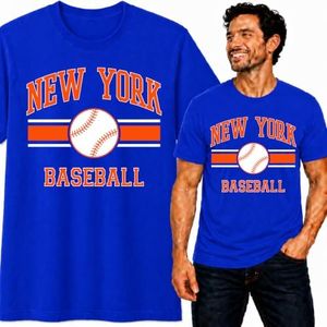 Wild Bobby Hometown Fan Team Pride Baseball Shirt Men's Graphic T-Shirt Game Day Apparel Gift, NYG, Royal, 3X-Large
