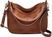 Fossil Women's Jolie Leather Crossbody Purse Handbag, Brown