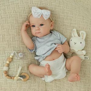 WOOROY Realistic Reborn Baby Dolls - 20 Inch Lifelike Newborn Baby Girl with Full Vinyl Body, Real Life Baby Doll Gifts Toy Set with Accessories for Kids Age 3+