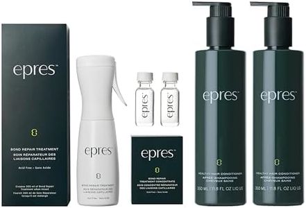 Epres Healthy Hair 3-Step System Starter Kit, Includes Bond Repair Treatment Starter Kit & Healthy Hair Shampoo and Conditioner, 11.8oz