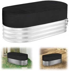 GSYUWIH 4 Ft Oval Stock Tank Pool Cover 420D Oxford Cloth Cold Plunge Cover Waterproof Sunproof Dustproof Farm Water Tank Cover for Rural Patio Garden Outdoors