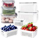 Kiswleon 6PCS Food Storage Containe
