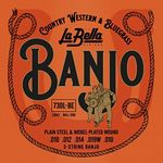 La Bella 730L-BE Light Ball-Ends Plain Steel & Nickel-Plated Wound Banjo String