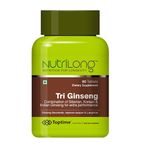 Ginseng Tri-Power: Nutrilong's Top-TIMEMIN.AL Tri Ginseng Supplement with Siberian, Korean, and Indian Blend (60 Tablets)