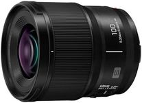 Panasonic Lumix S-E100 100mm F2.8 Macro Lens, Full Frame Camera Lens, Compact & Lightweight Design, 298g, Dual Phase Linear Motor, 1:1 Life-Size Magnification, Ideal for Video, Black