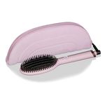 ghd Glide Hot Brush, Professional Ceramic Hair Straightening Brush with Ionizer, Pink Sorbet, Anti-Frizz Technology, 365°F Temperature Control